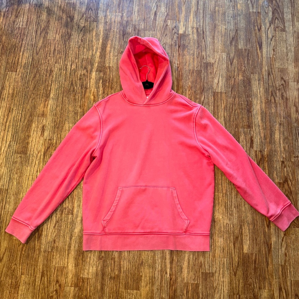 GAP Pink Hoodie Sweatshirt XL Fleece Pullover Kangaroo Pocket Casual Cozy Comfy